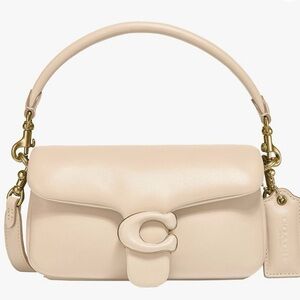 Authentic Coach Pillow Tab Purse 18 in Ivory